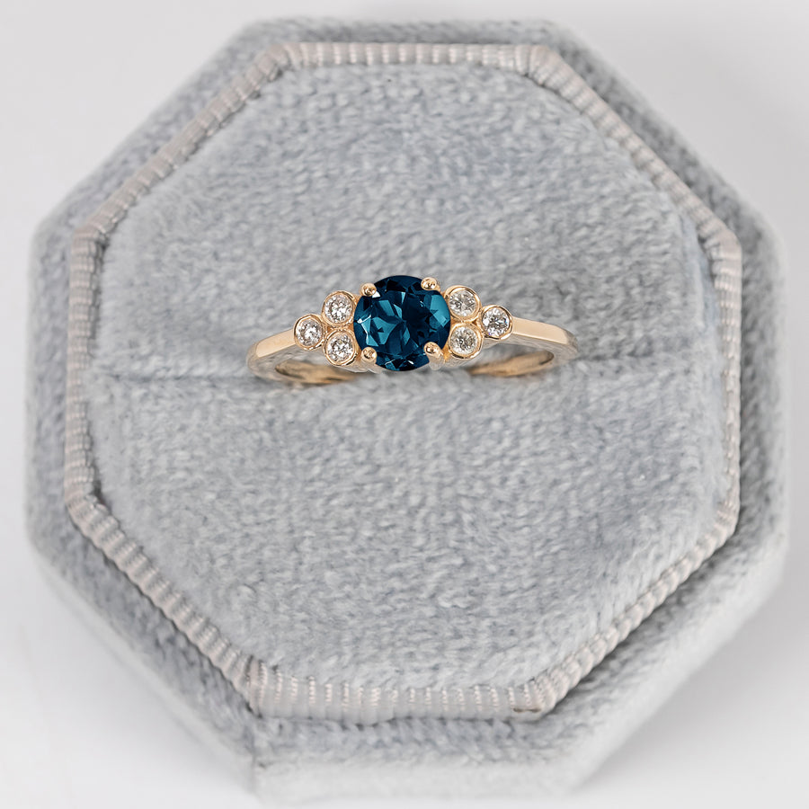 Sophie London Blue Topaz Ring