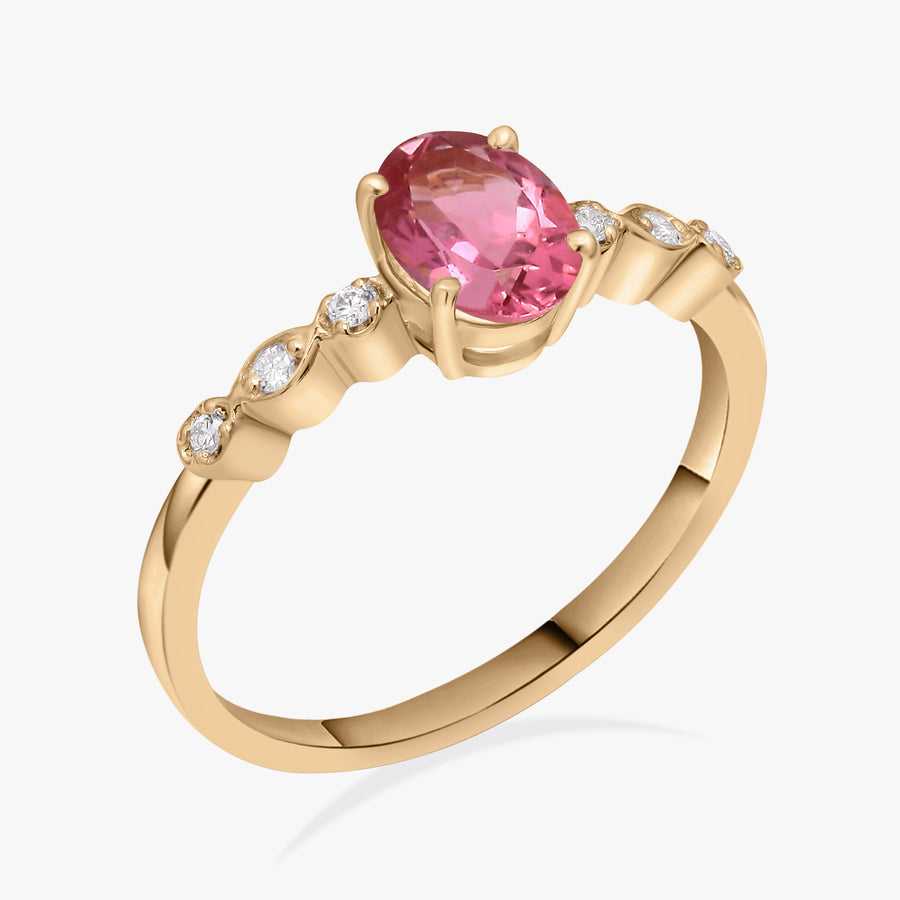 Someday Pink Tourmaline Ring - ChicVida