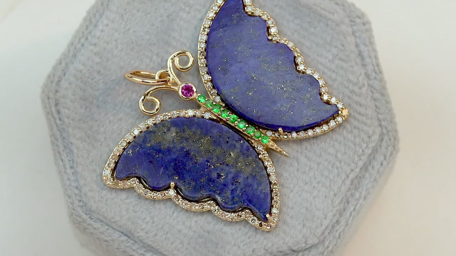 Butterfly Lapis Lazuli Pendant