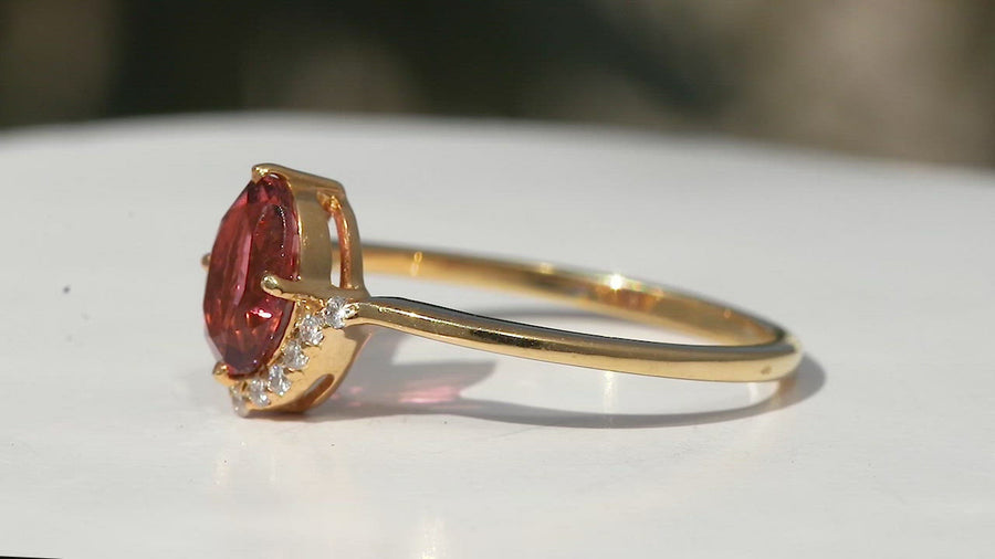 Oxbow Pink Tourmaline Ring