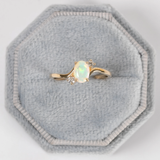 Bella Opal Diamond Ring