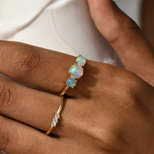Trifecta Opal Ring