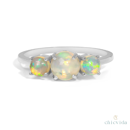 Trifecta Opal Ring
