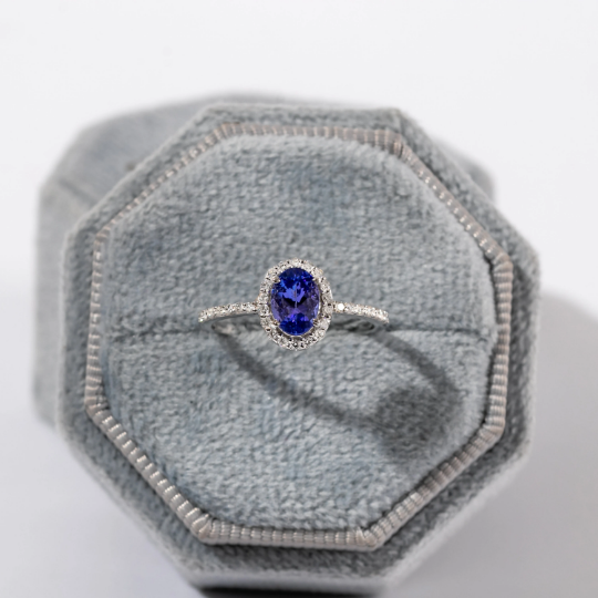 Essence Deep Blue Tanzanite Ring