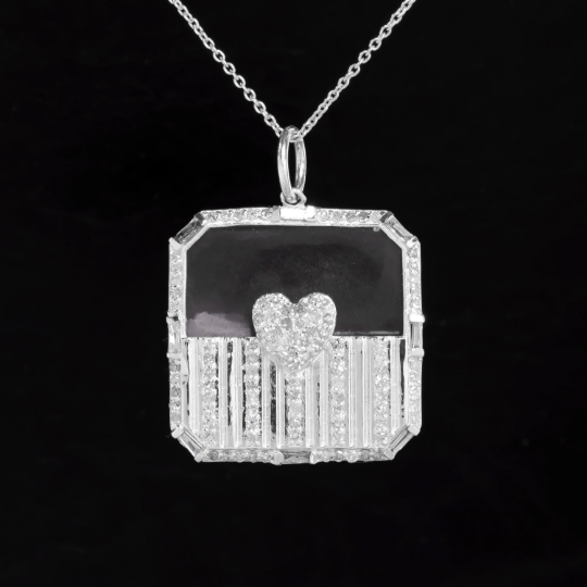 Crystal & Diamond Pendant