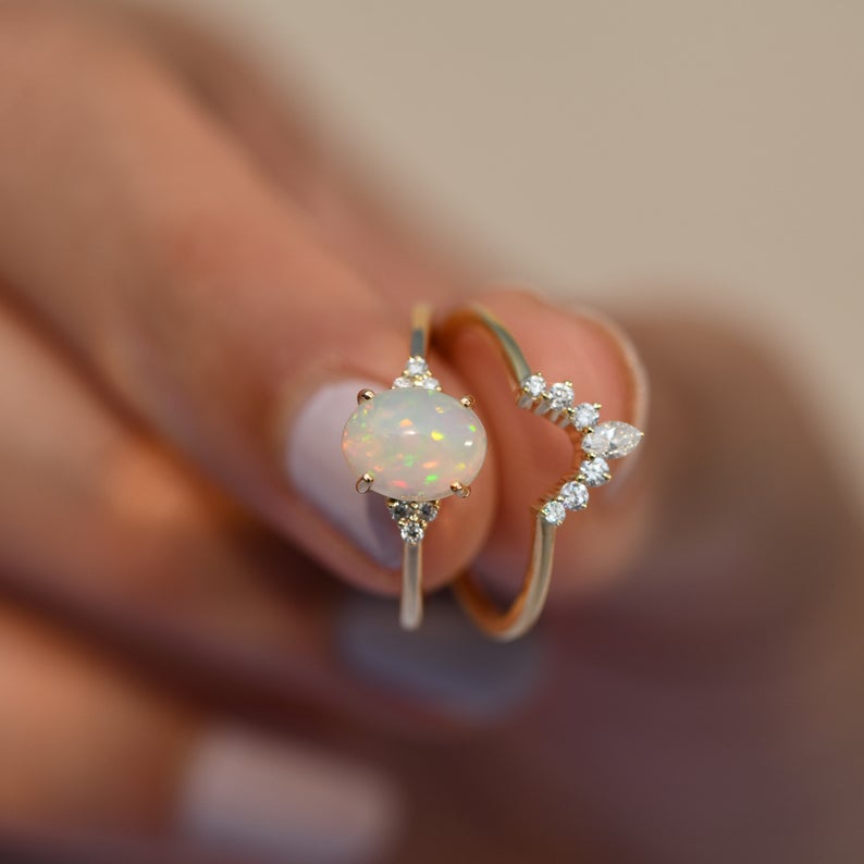 Faraway Opal Gold Ring