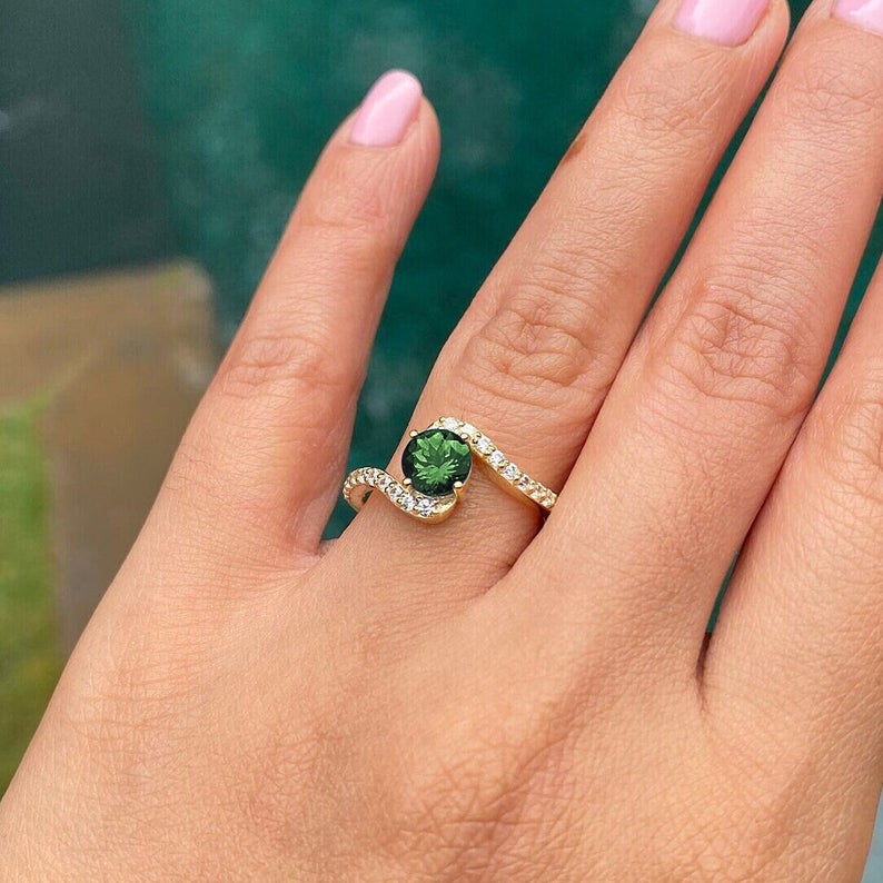 Aura Green Tourmaline Ring