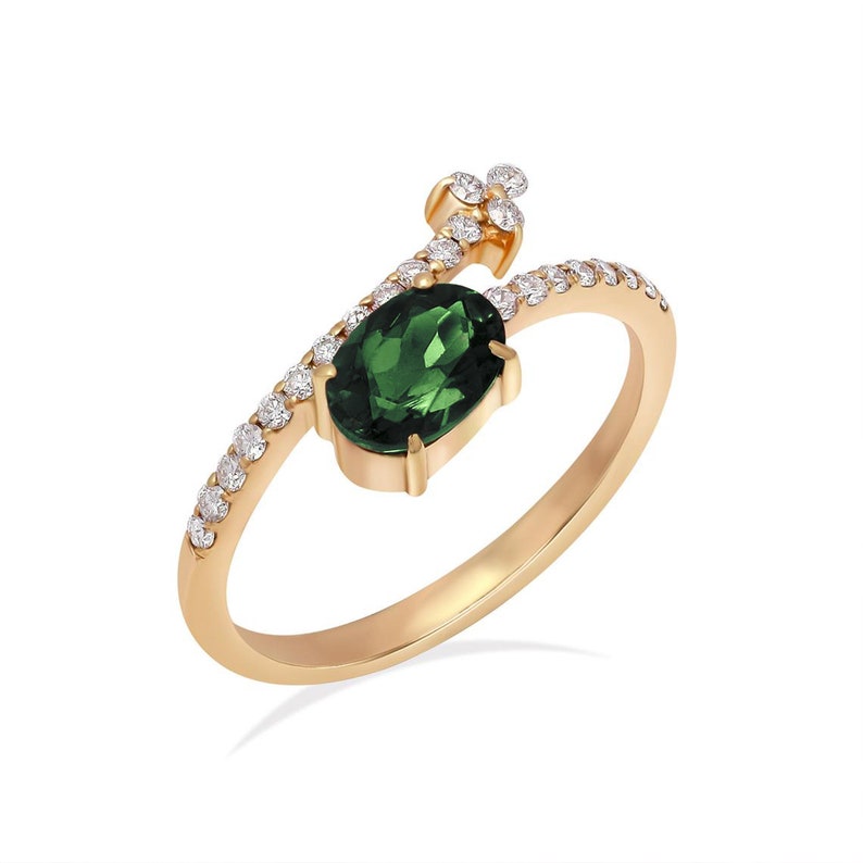 Clara Green Tourmaline Ring