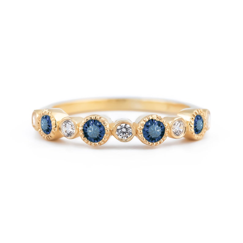 Moonlit Sapphire Ring