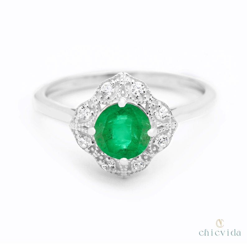 Savour Emerald Gold Ring