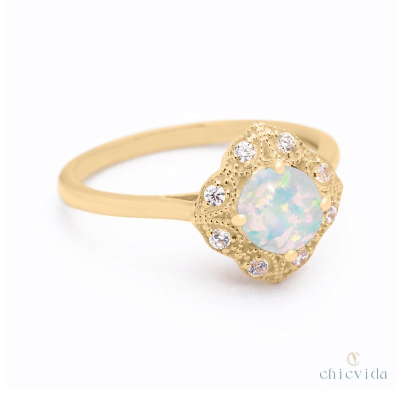 Savour Opal Gold Ring