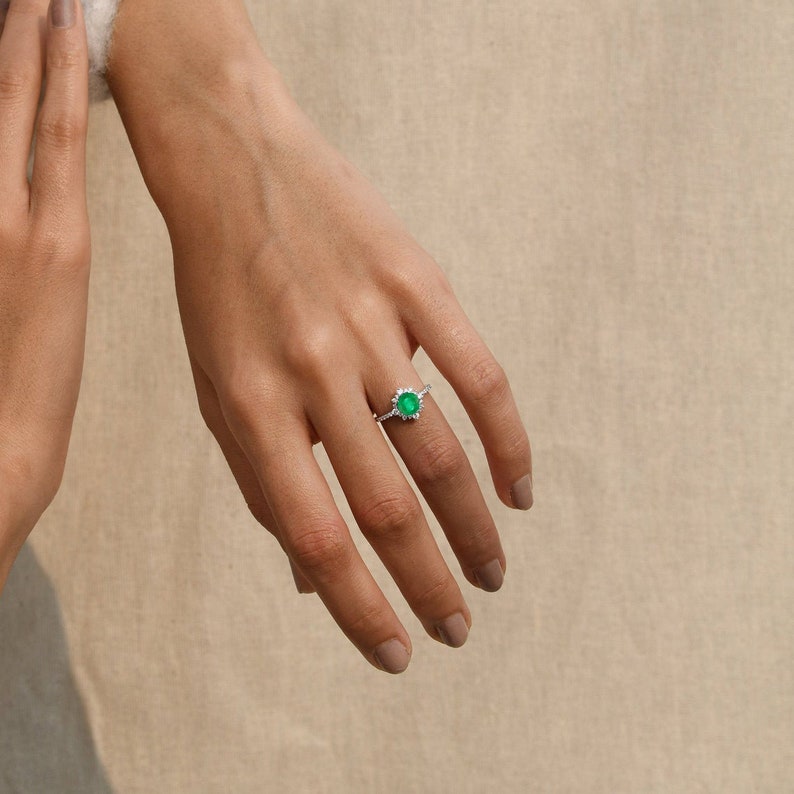 Starlit Emerald Ring