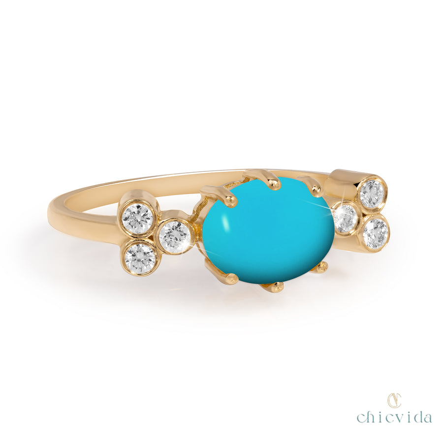 turquoise diamond ring