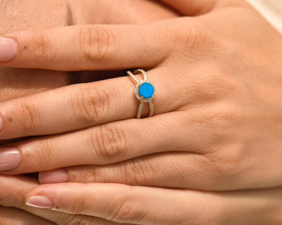 turquoise cocktail ring